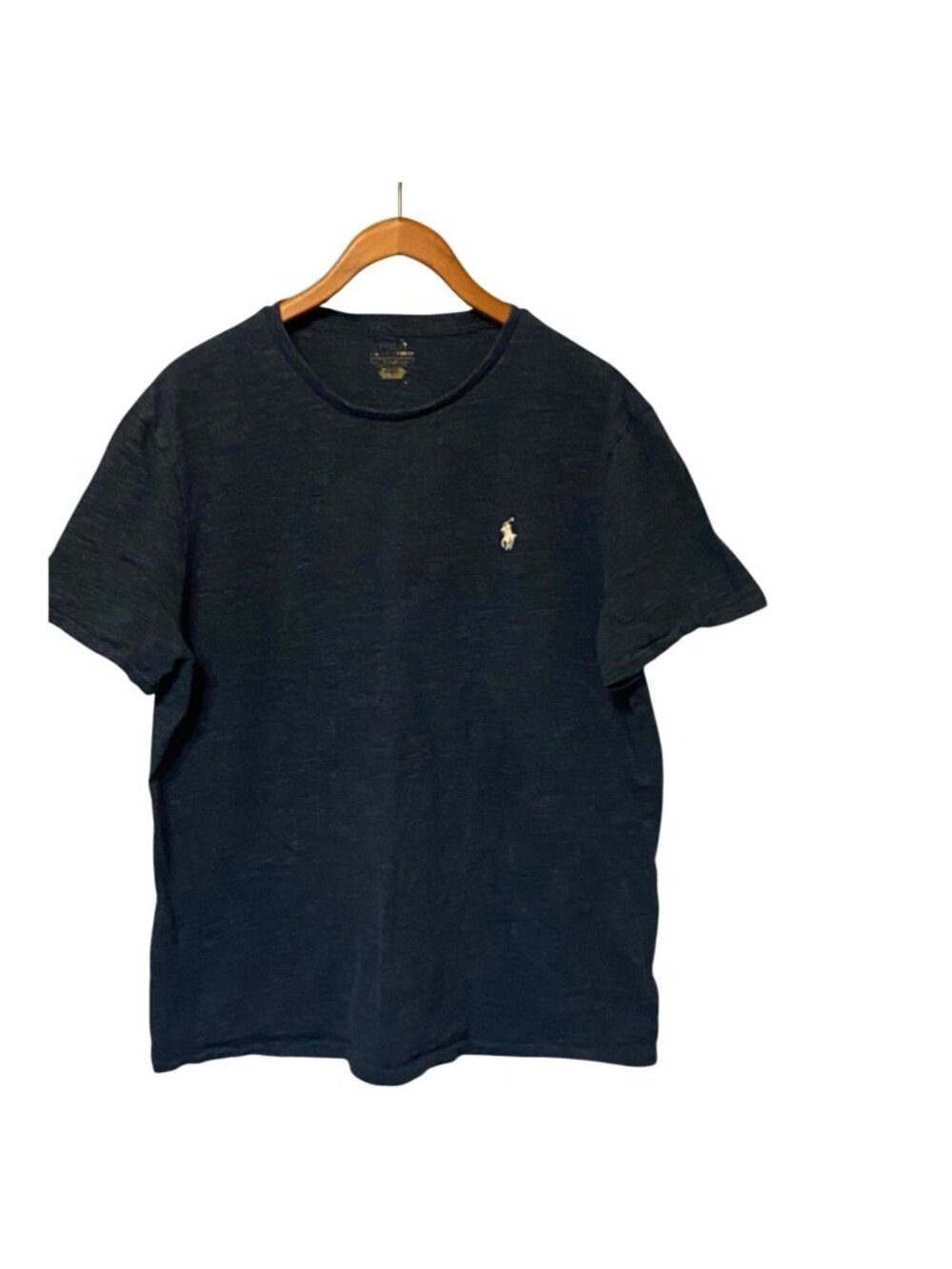 Polo Ralph Lauren Crew Neck T-Shirt Men's Large Blue Cotton Short Sleeve Item